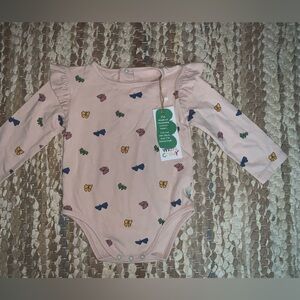Adorable Butterfly Print Kids Bodysuit